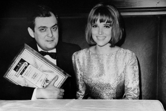 Stanley Kubrick and beautiful wife Christiane Harlan.