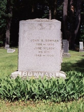 Grave of John and Jane Bowman