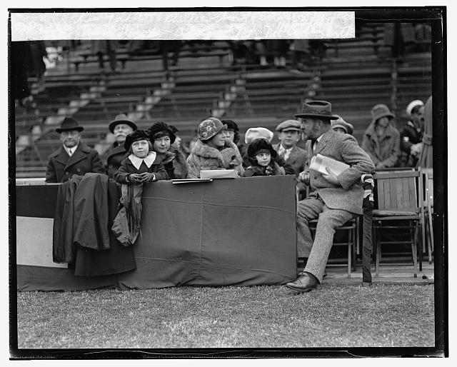 Miss Gleaves, Admiral N.A. McCully with his 7 adopted...
