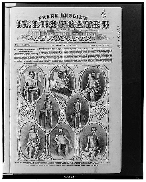Union soldiers as they appeared on their release from the...