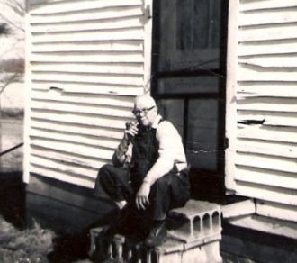 Granddaddy sitting the steps