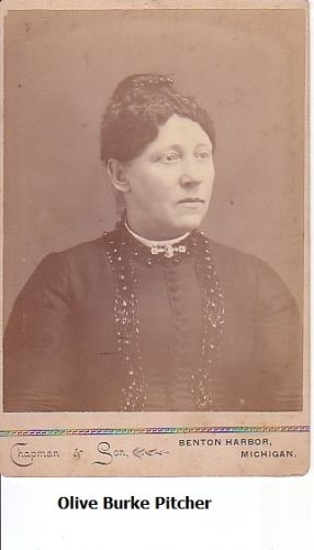 Olive Burke Pitcher born 1842 New York