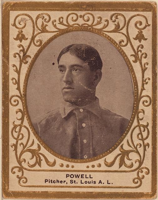 [Jack Powell, St. Louis Browns, baseball card portrait]
