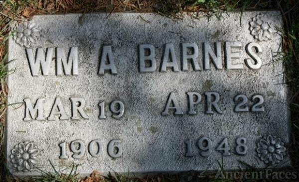 William A Barnes Gravesite