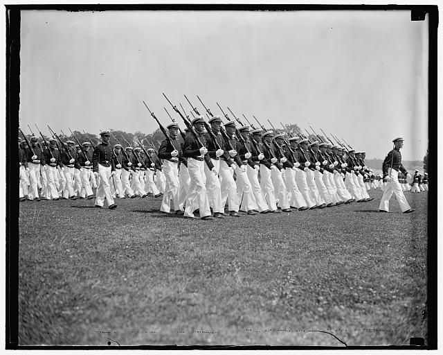 Midshipmen on parade. Annapolis, MD May 31. Annapolis...
