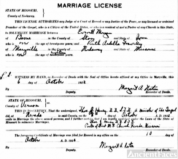 Everett Morgan & Ruth Ardella Gravley