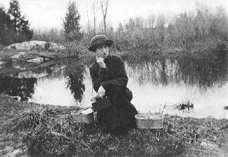 Gertrude with her camera