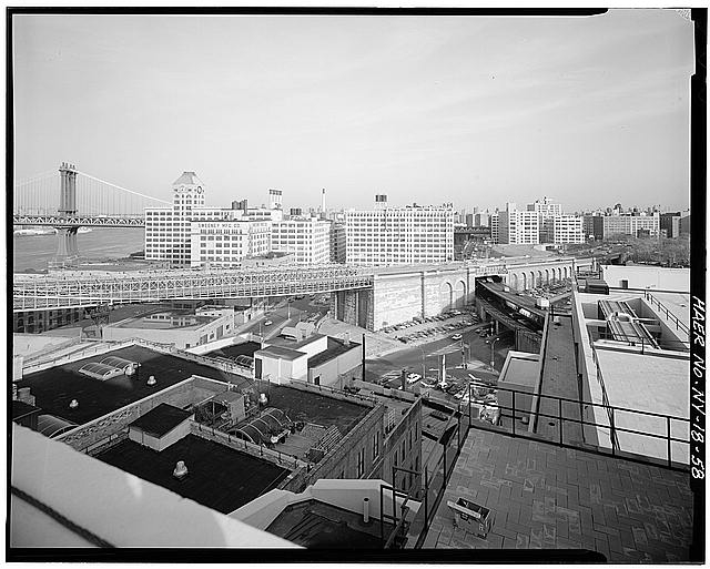 58. View looking E at Brooklyn anchorage and approach....