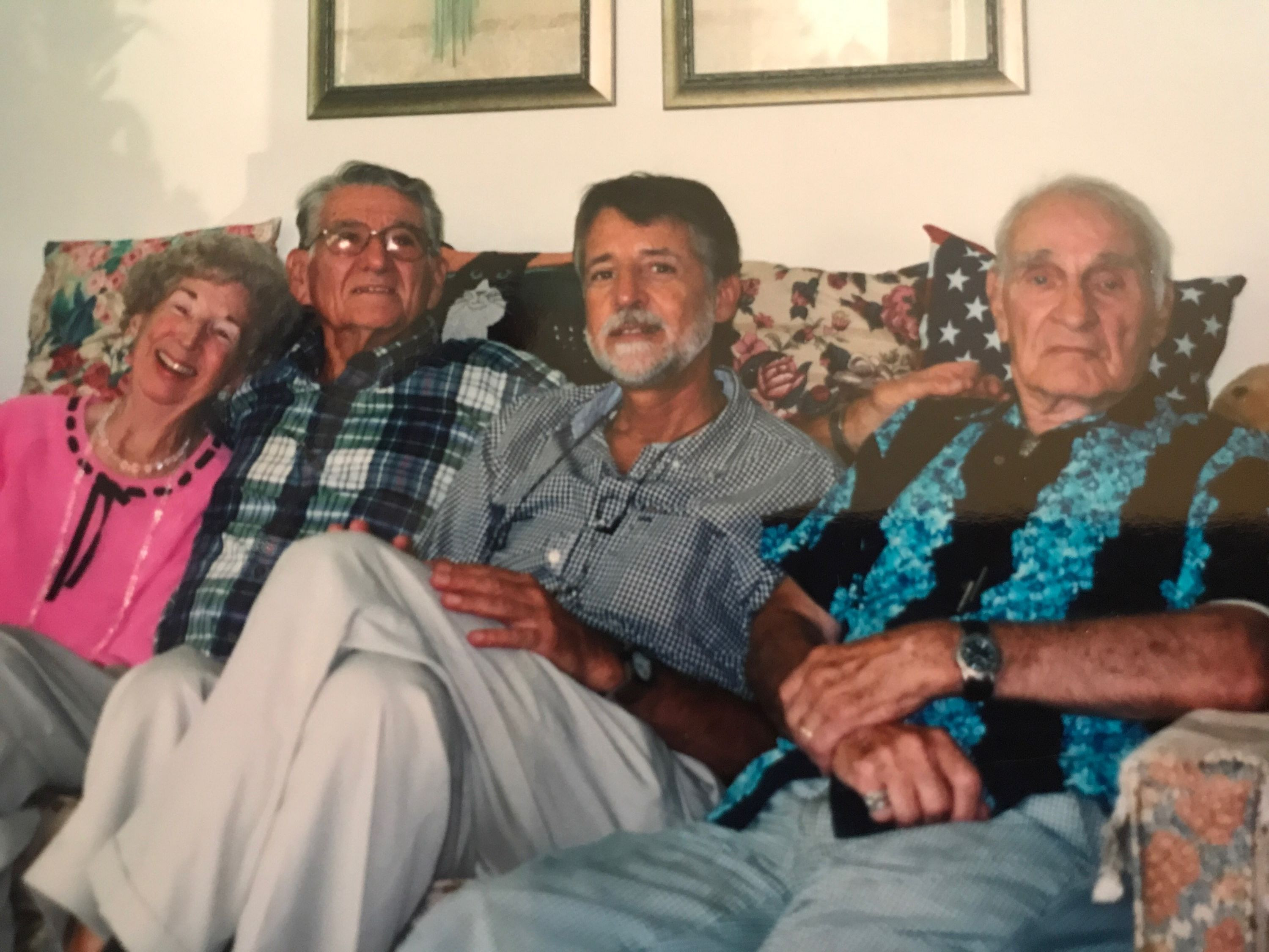 Left to Right Helen Hargreaves/Luhrs Sigmund Victor Baszkowski beside him is sigmund Son Richard. Far right side is (William Robert Luhrs)