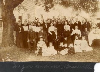 Wagar family reunion, OH 1900