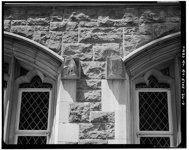 9. DETAILS OF 1931 FIGURES AT SPRING LINE OF WINDOW ARCH...