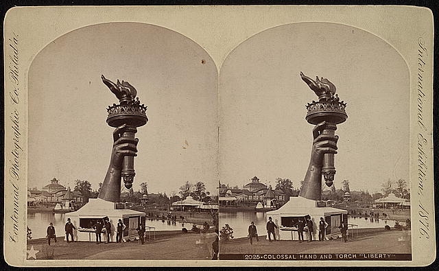 Colossal hand and torch "Liberty"