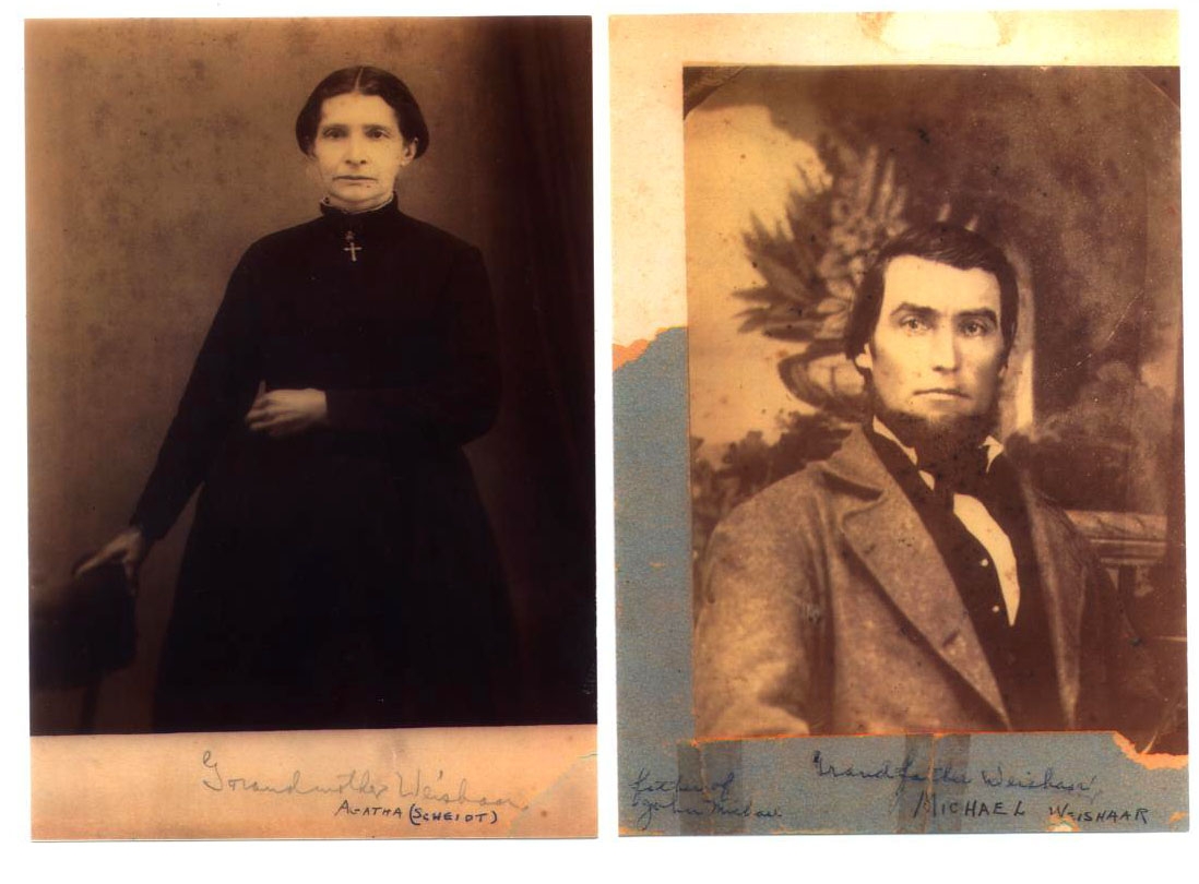 Agatha (Scheidt) & Michael Weishaar, Illinois 1860 