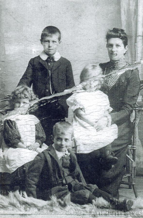 Mary Swaffield with children