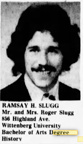 Ramsay Slugg College Graduation