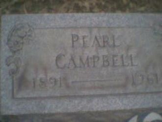 A photo of Pearl Wilmore Campbell Headstone