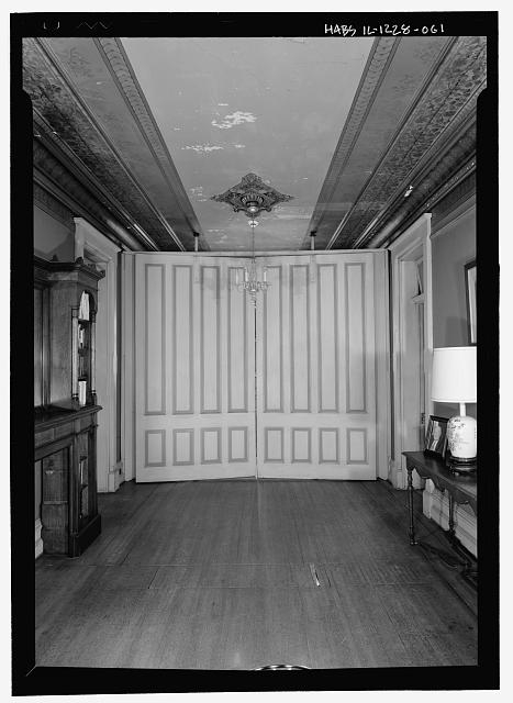 Second floor, hallway, east end from west, showing pivot...