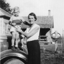 Pearl (Garrison) Mason with her grandson, Harry C. Mason, Jr.