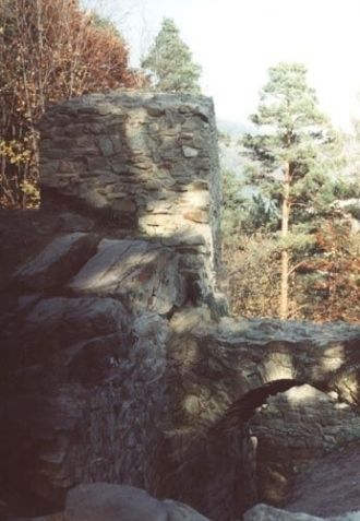 Ruined Castle in Muszyna, Poland