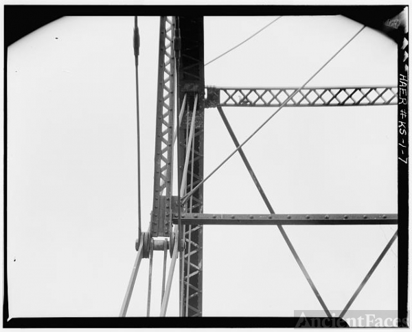 7. DETAIL OF PIN CONNECTION - Half-Mound Bridge, Spanning...