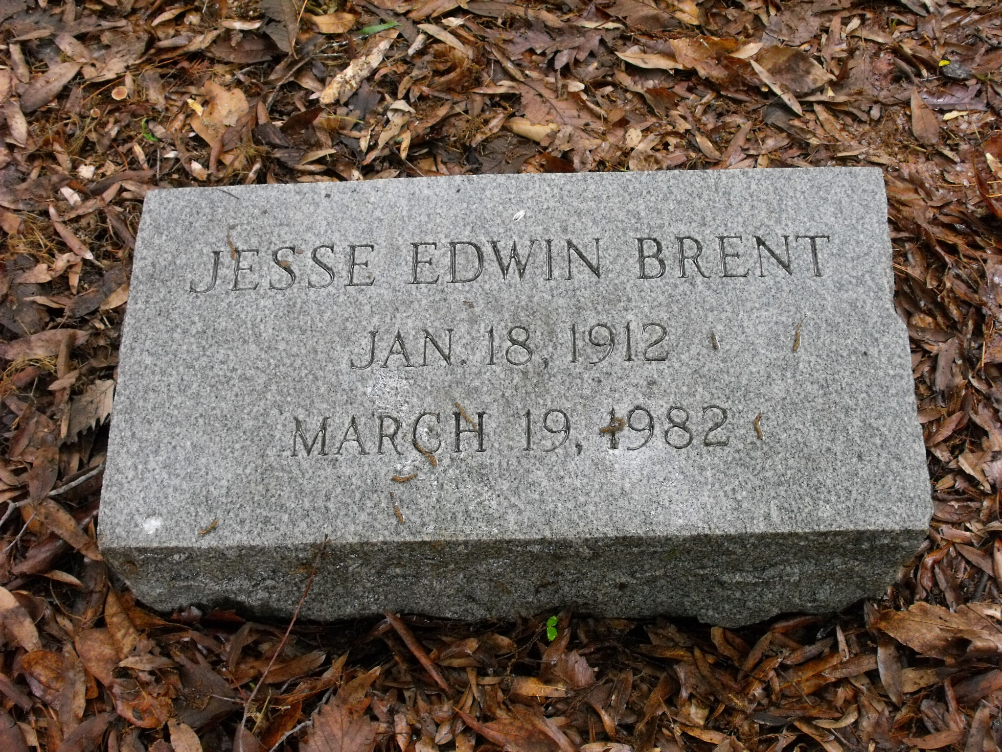Jesse Edwin Brent Gravesite