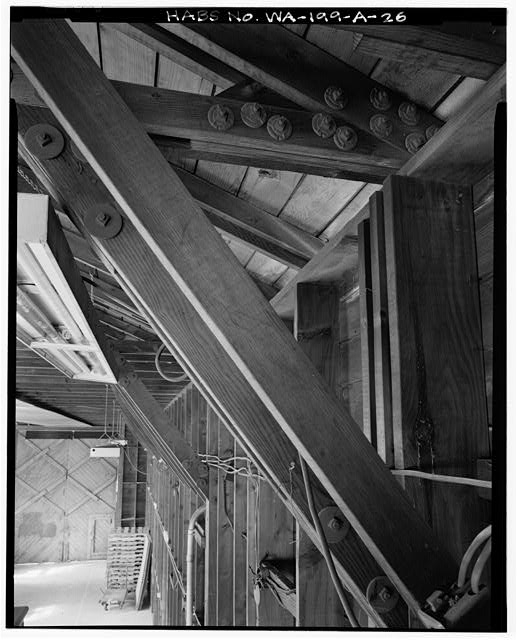 26. DETAIL OF RAFTER CONNECTION TO WALL STRUCTURE,...