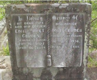 John Gerdes gravesite