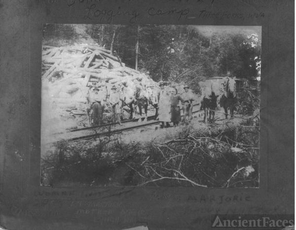 Logging Camp at Three Forks WV