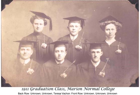 1911 Graduating Class; Marion Normal College