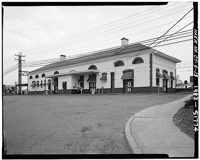 13. 3/4 view of south (street) elevation of westbound...