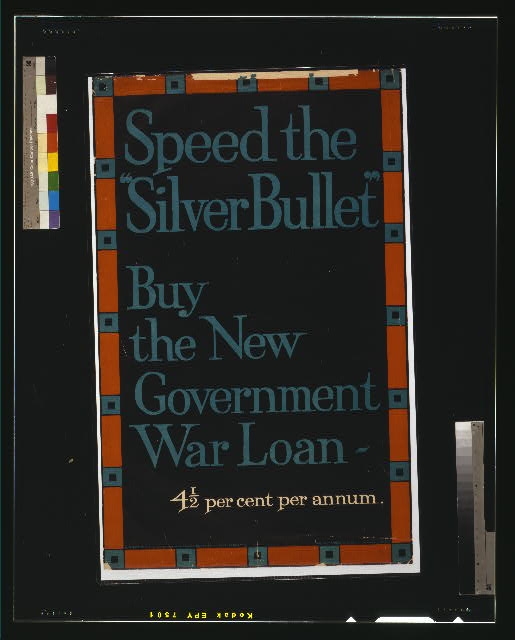 Speed the "silver bullet." Buy the new government war...
