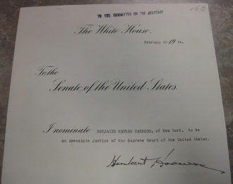 Autographed by Herbert Hoover.
