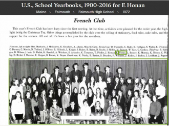 Ellen Maureen Honan-Curry--U.S., School Yearbooks, 1900-2016(1972)French Club
