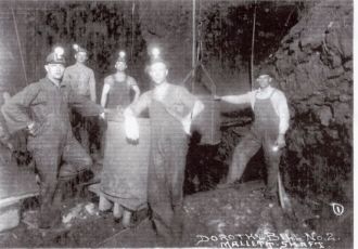 Miners in Mallett Shaft