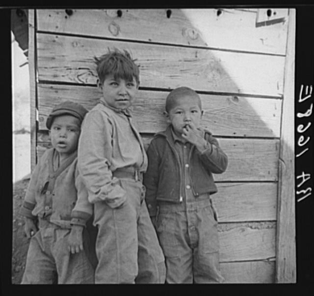 Indian children. Mescalero Reservation, New Mexico