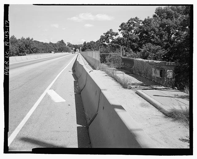 17. Roadway and Jersey barrier. View east - Ashton...
