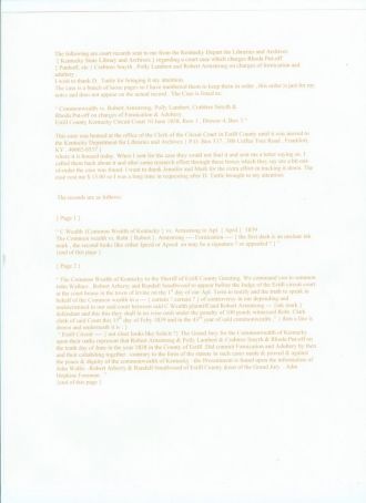 PUNHUFF COURT RECORD TRANSCRIPT ONE
