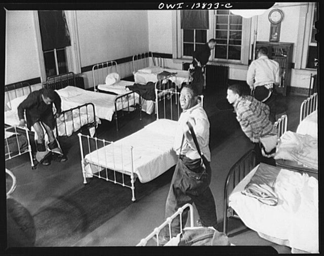 Firehouse Station No. 4. Washington, D.C. Firemen sleep...