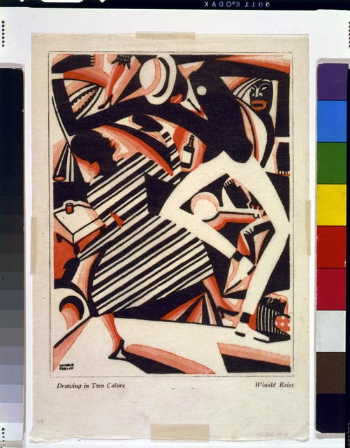 Drawing in two colors / Winold Reiss.