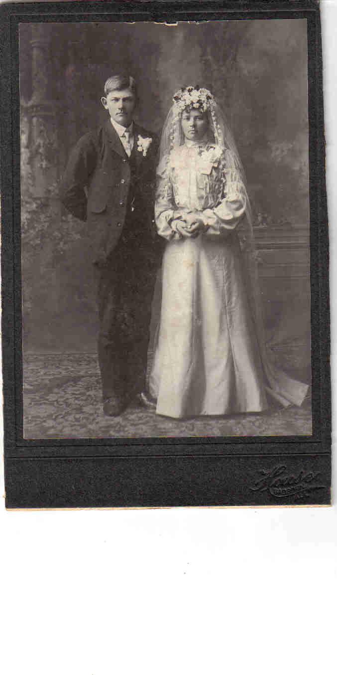 Bride and Groom Portrait taken by  James M. House 