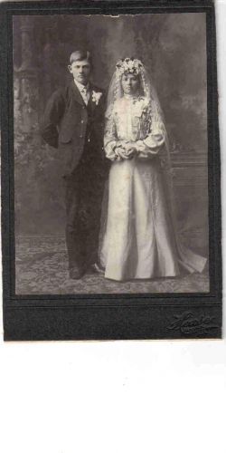 Bride and Groom Portrait taken by James M. House