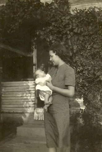 Ruth and her first born son, Robert John