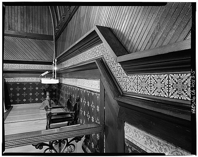 5. DETAIL, WAINSCOTING AROUND ALTAR - St. Paul's...