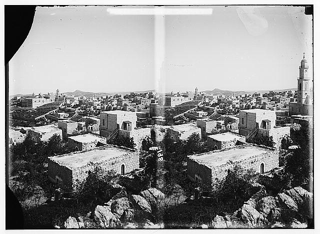Bethlehem and surroundings. General view of Bethlehem.