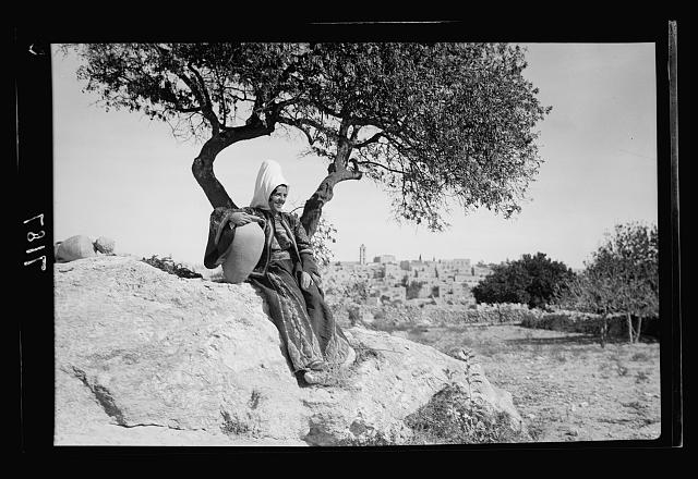Bethlehem. Bethlehem from the South, close view with...