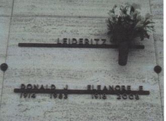 Eleanore and Donald Leideritz Gravesite