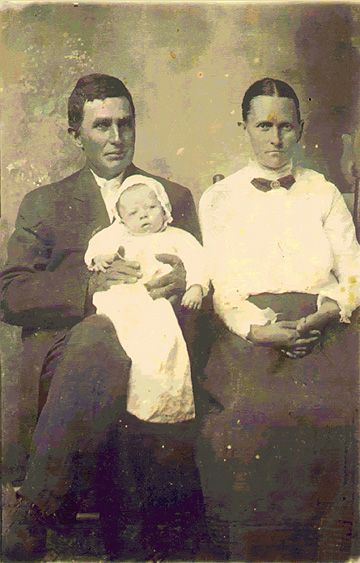 James, Sarah, and Robert Lawson, 1914