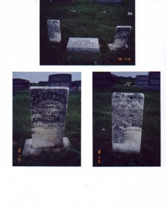 Gravestones of Abraham & Nancy (Green) Fleenor