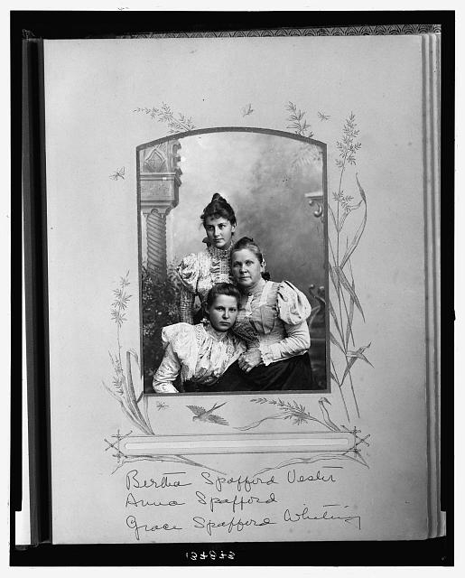Bertha Spafford Vester, Anna Spafford, and Grace Spafford...