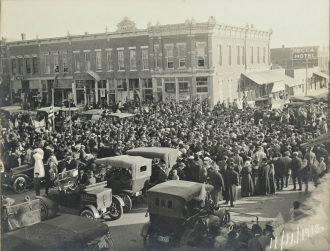 Armistice Day November 11, 1918, in Minneapolis, Kansas